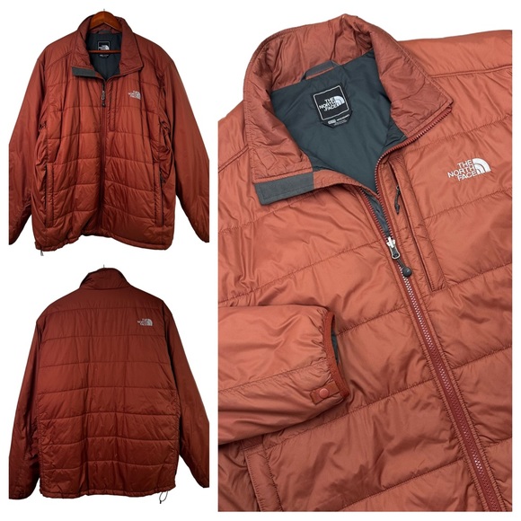 The North Face Other - The North Face Primaloft Rust Brown Puffer Jacket Size 2XL Full Zip Pockets